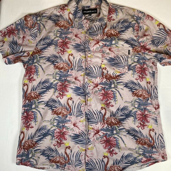 Molokai Surf Co Hawaiian Casual Button-Down Shirt Men's XL Multicolor 100% Cotto - Picture 1 of 6